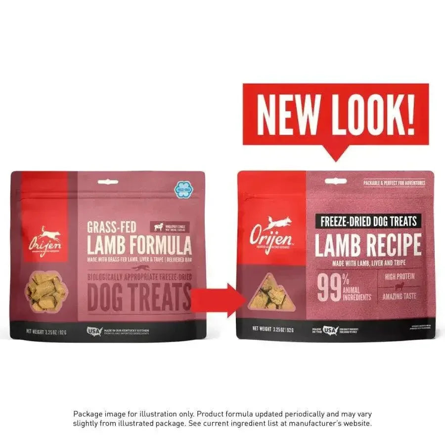 ORIJEN Grass - Fed Lamb Grain - Free Freeze - Dried Dog Treats 3.25 oz - Talis Us