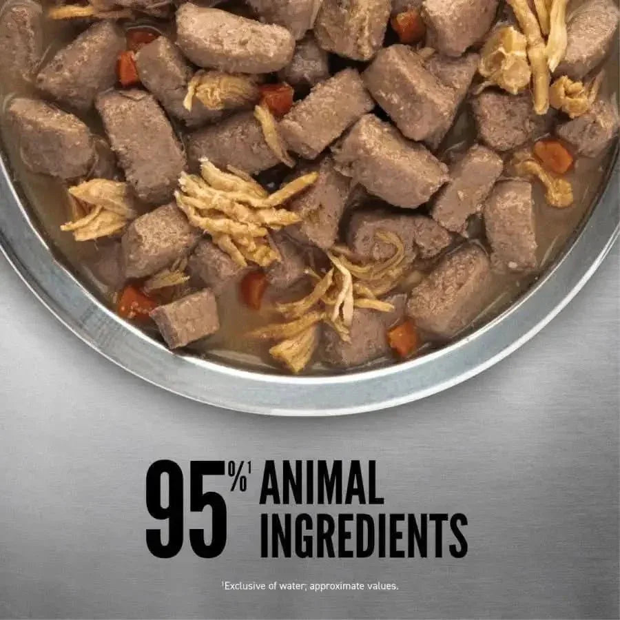 ORIJEN Real Meat Shreds Chicken, Turkey & Eggs Recipe Stew Grain - Free Wet Dog Food 12ea/12.8 oz - Talis Us