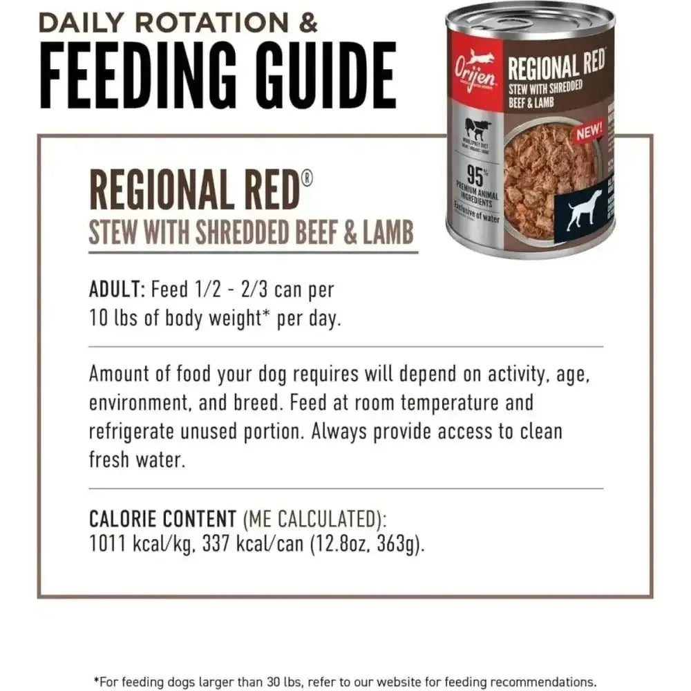 ORIJEN Real Meat Shreds Regional Stew Grain - Free Wet Dog Food - Talis Us