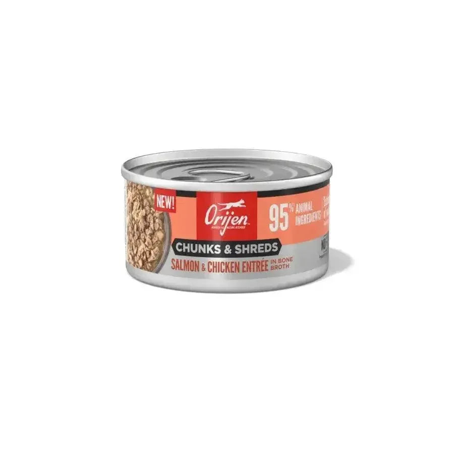 ORIJEN Salmon & Chicken Entree Grain - Free Chunks in Gravy & Shreds Wet Cat Food - Talis Us