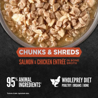 ORIJEN Salmon & Chicken Entree Grain - Free Chunks in Gravy & Shreds Wet Cat Food - Talis Us