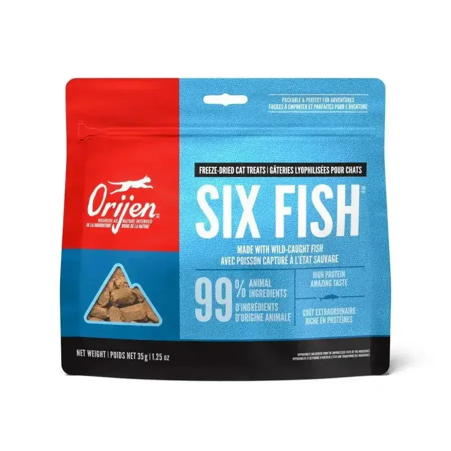 ORIJEN Six Fish Grain - Free Freeze - Dried Cat Treats 1.25 oz - Talis Us