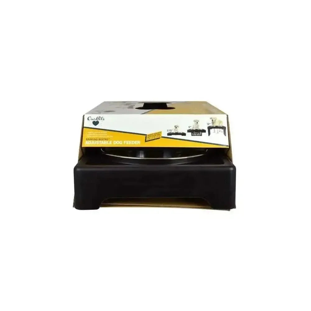 OurPets Barking Bistro raised dog bowl with adjustable height for comfortable feeding
