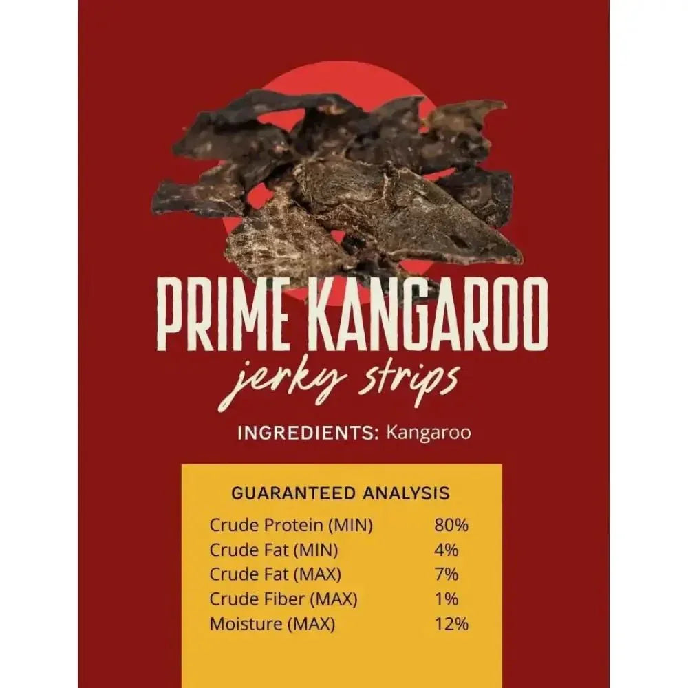 Outback Bones Kangaroo Jerky Strips Dog Treats - Pure Protein 7.05 oz - Talis Us