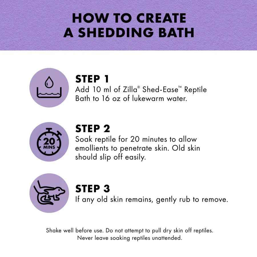Zilla Reptile Bath Shed-Ease