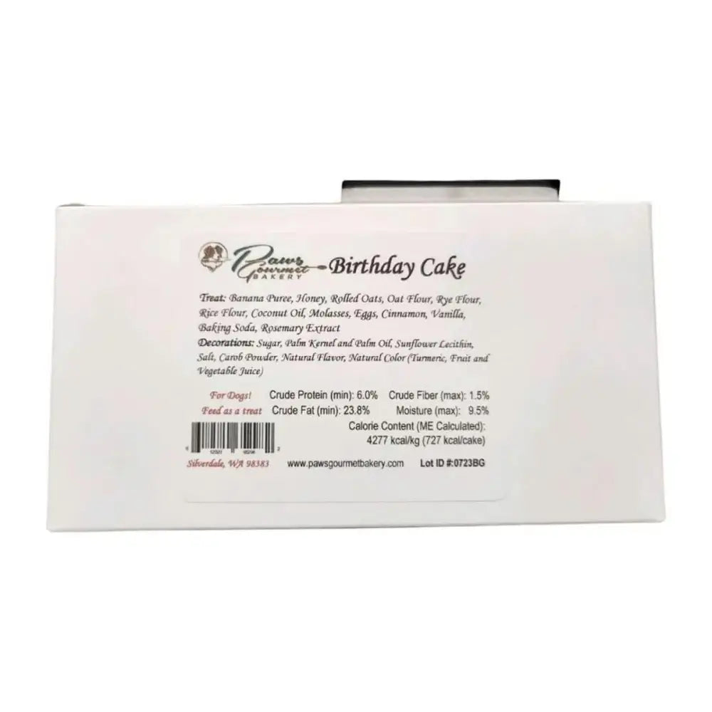 Paws Gourmet Bakery Birthday Cake Box Assorted Colors 1ct - Talis Us