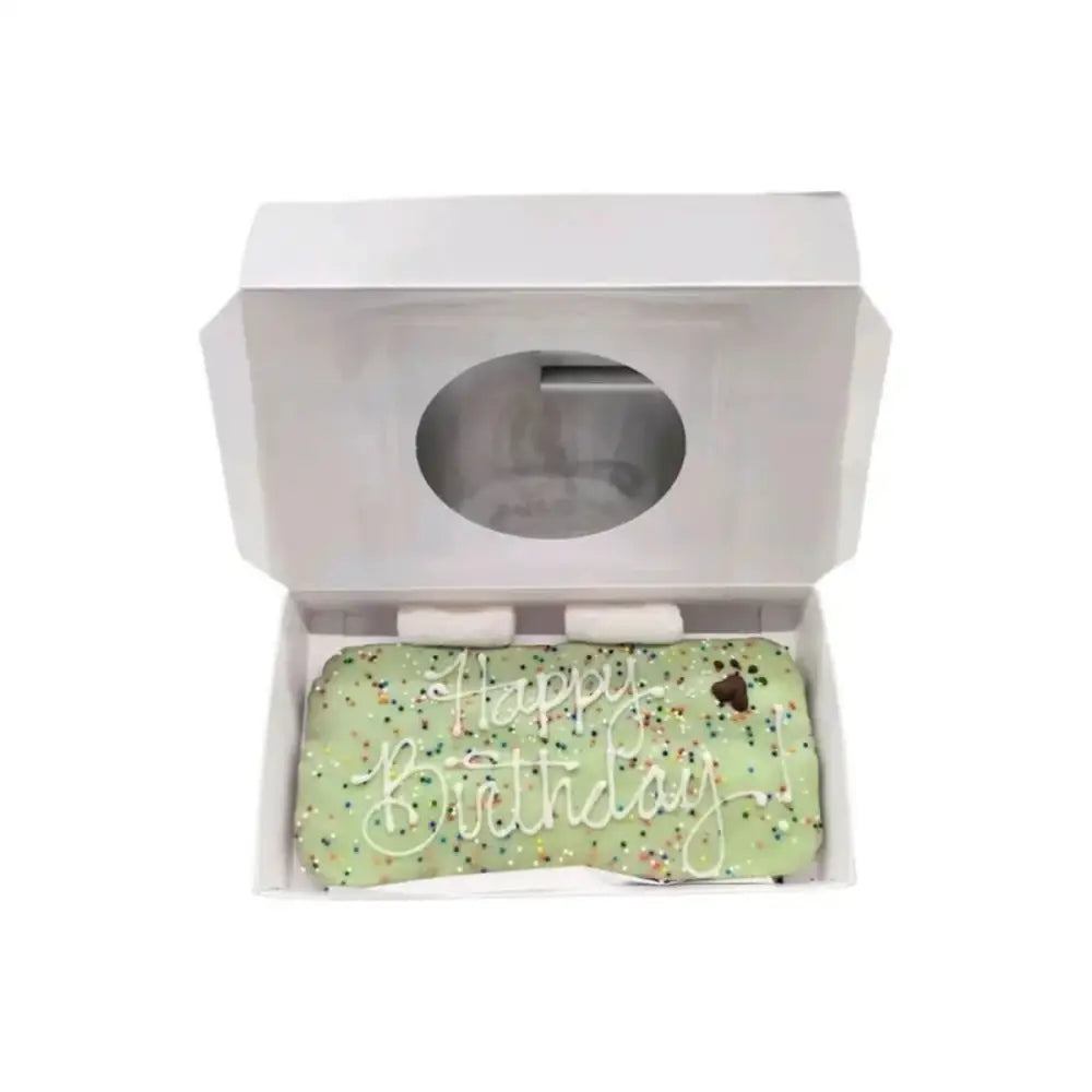 Paws Gourmet Bakery Birthday Cake Box Assorted Colors 1ct - Talis Us