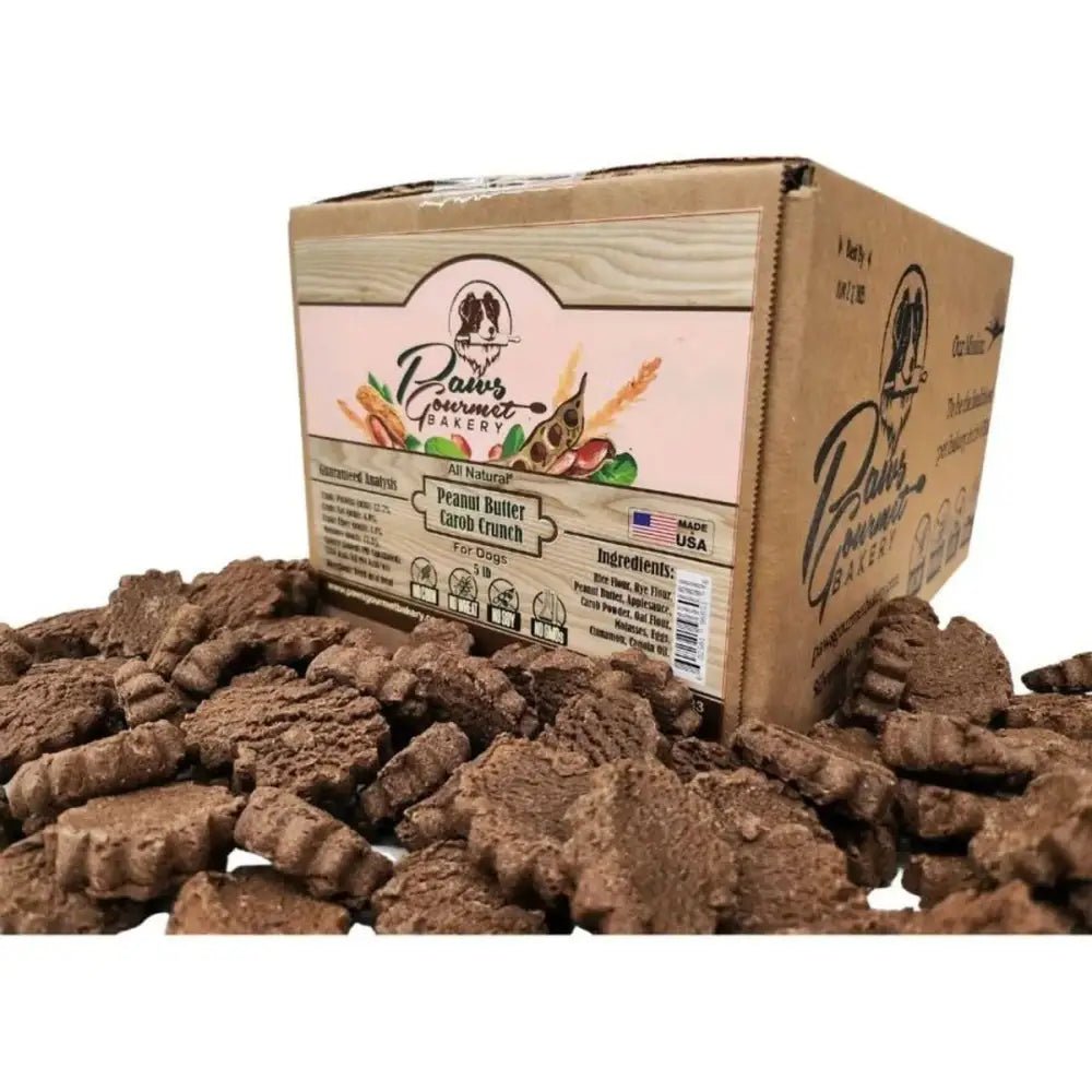 Paws Gourmet Bakery Peanut Butter Carob Crunch Dog Treats - Talis Us