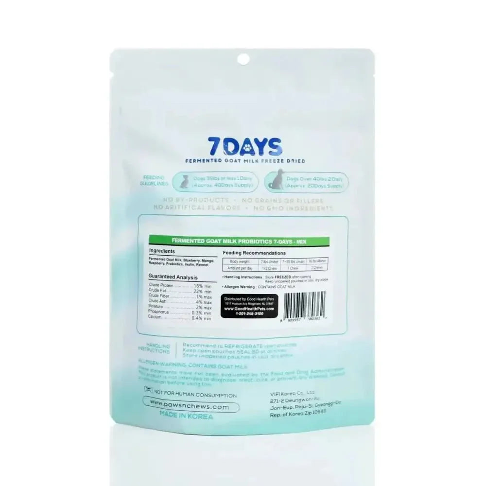 Pawsnchews 7 Days Probiotic Goat Milk Dog Treats - Talis Us