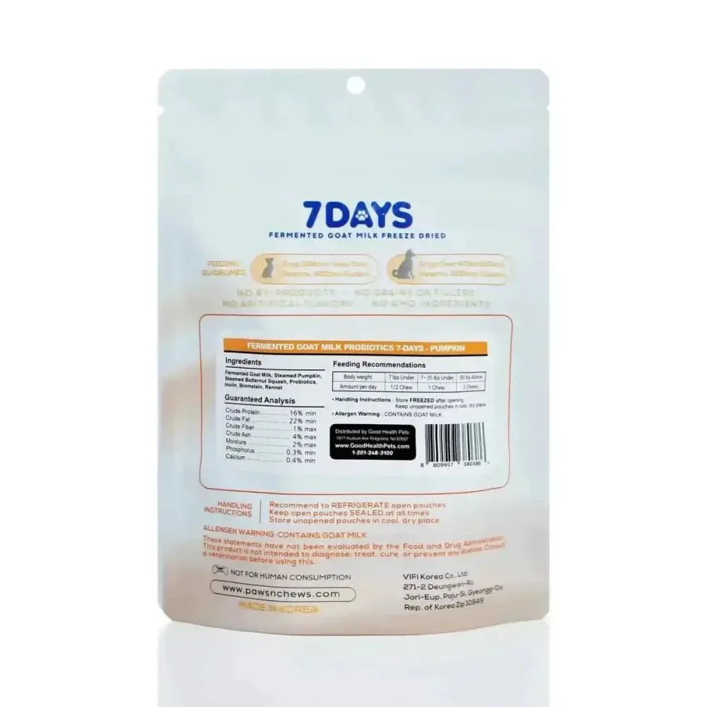 Pawsnchews 7 Days Probiotic Goat Milk Dog Treats - Talis Us