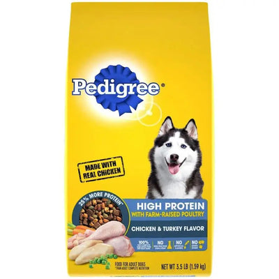 Pedigree High Protein Adult Chicken & Turkey Dry Dog Food Pedigree