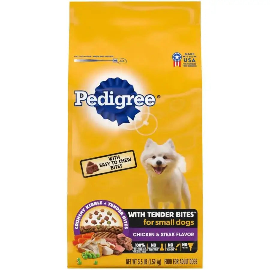 Pedigree Tender Bites Chicken and Steak Small Dry Dog Food Pedigree