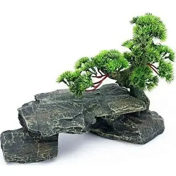 Penn Plax Bonsai Tree on Rocks Aquarium Ornament - Talis Us
