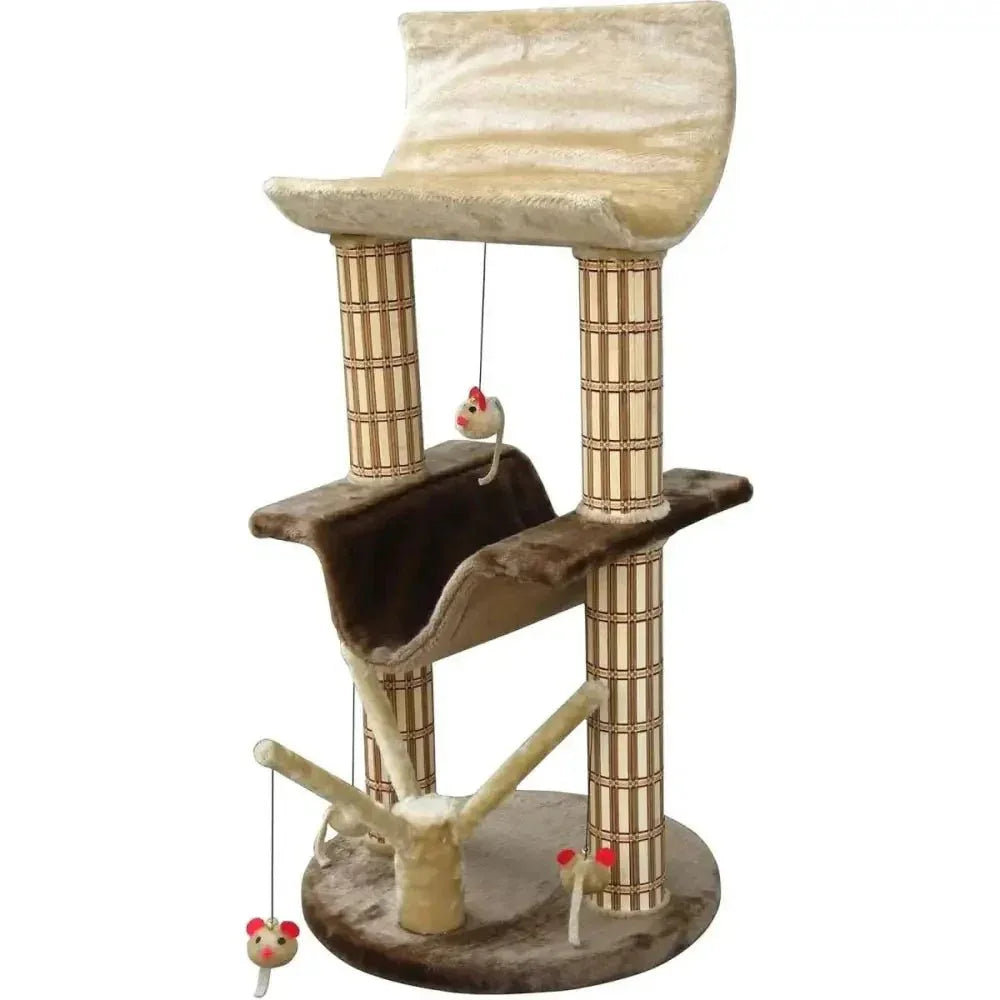 Penn - Plax Cat Life Multilevel Lounger with Tree Post - Talis Us