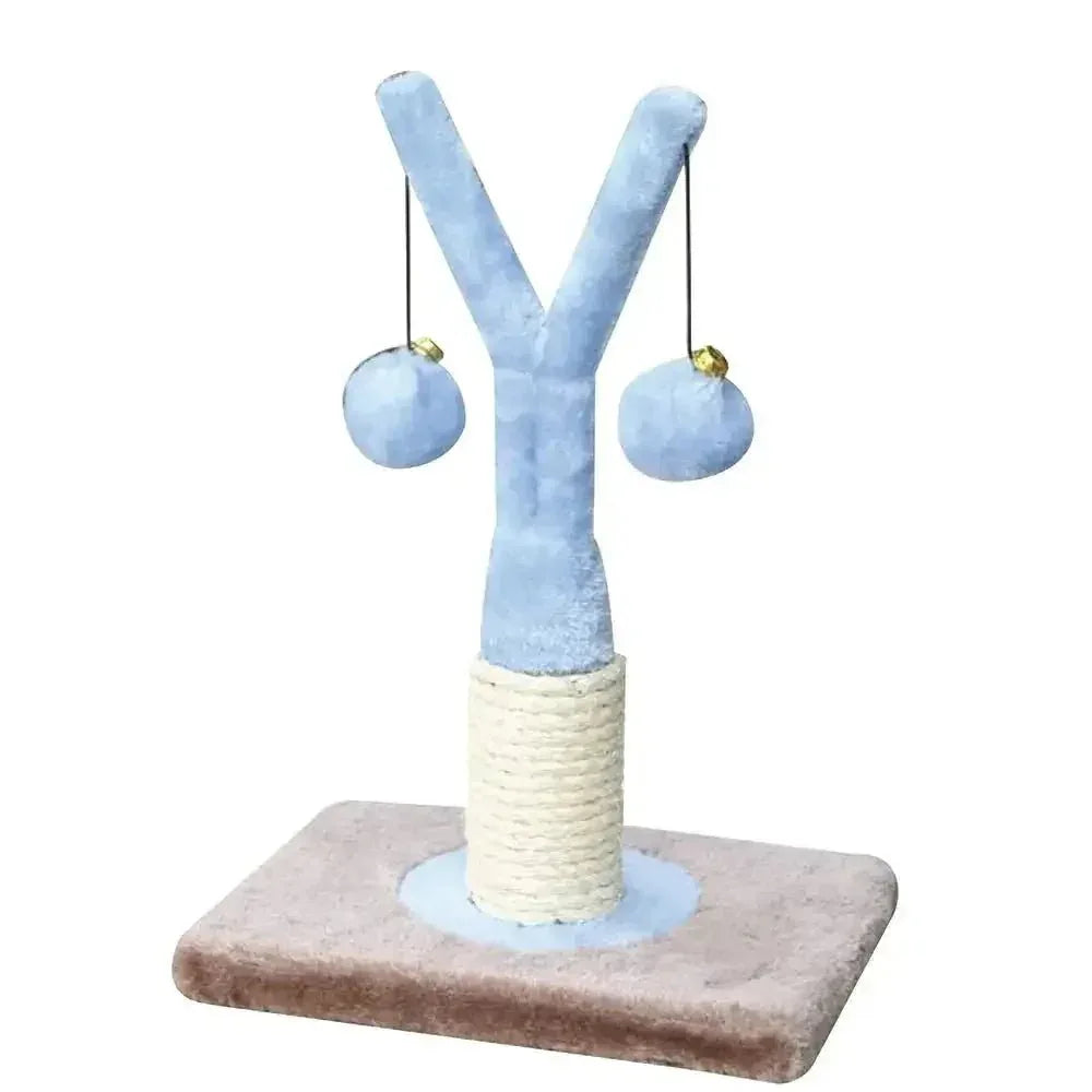 Penn - Plax Cat Life "Y" Shaped Post with 2 Swatting Toys - Talis Us