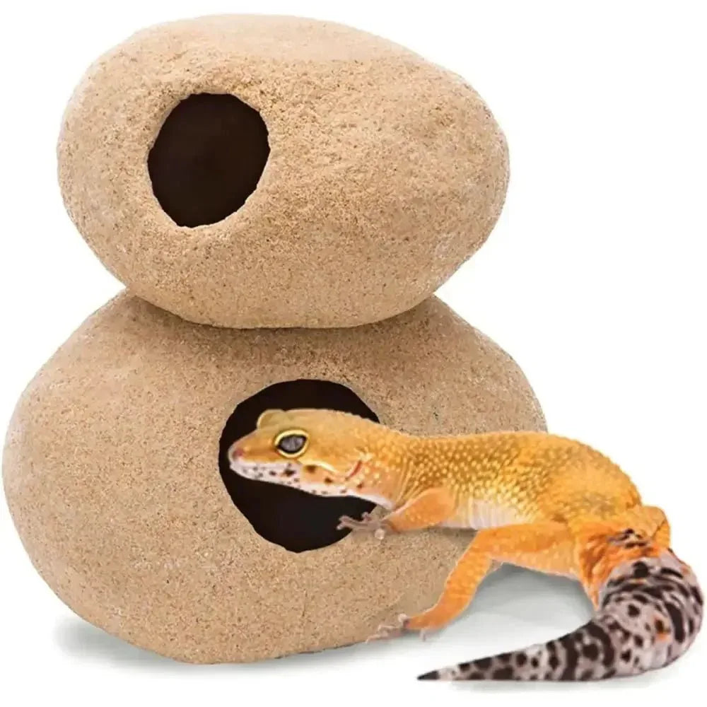 PENN - PLAX Granite Stone Terrarium Decoration and Hideaway for Reptiles - Talis Us