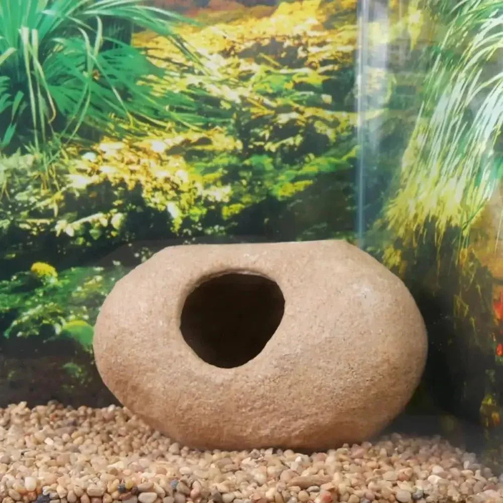 PENN - PLAX Granite Stone Terrarium Decoration and Hideaway for Reptiles - Talis Us