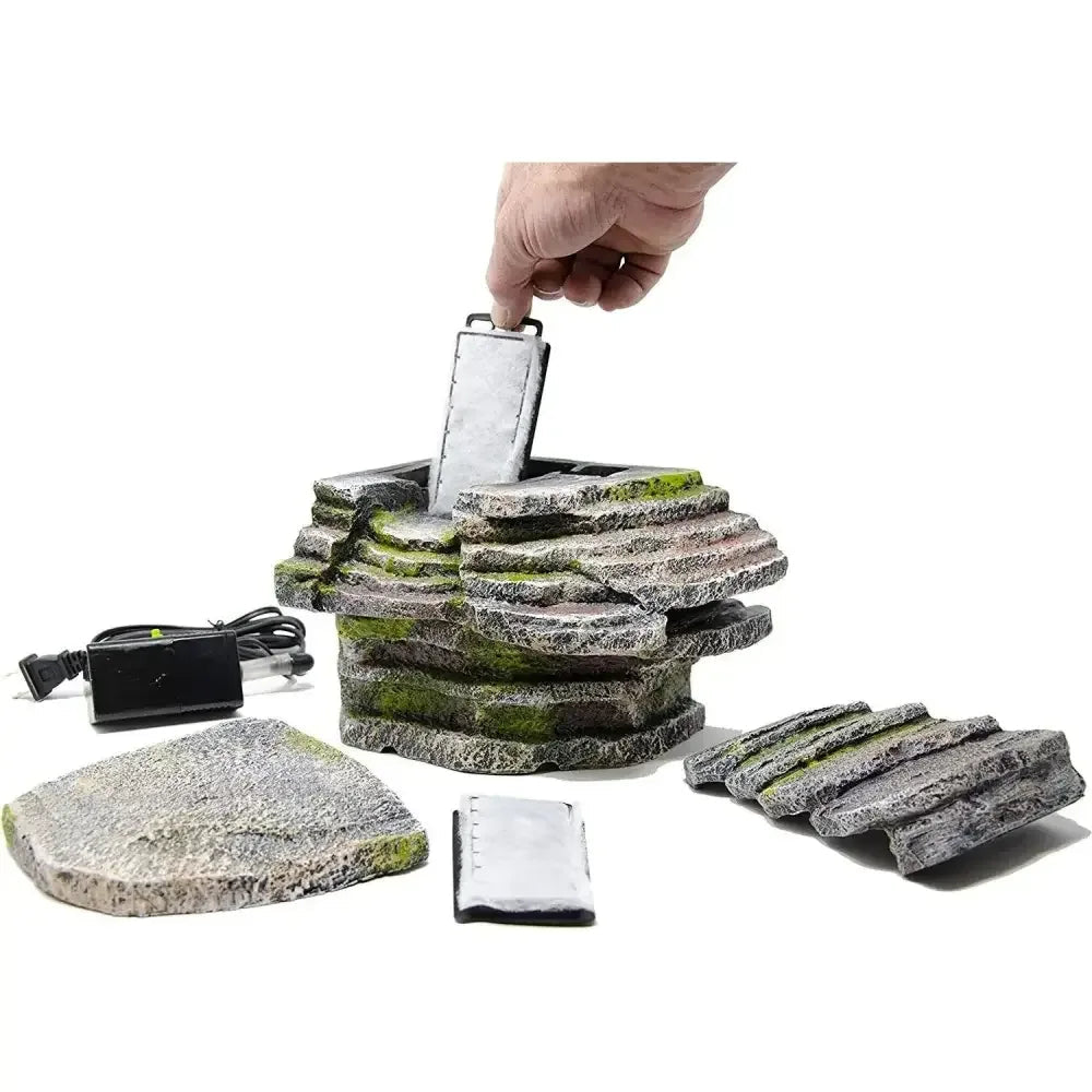 Penn - Plax Reptology Crystal - Falls Tiered Water Filtration System for Vivarium & Terrarium - Talis Us