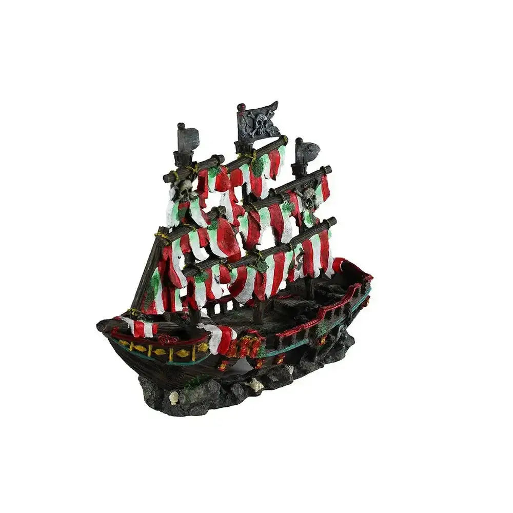 Penn Plax Striped Pirate Shipwreck Aquatic Decor - Talis Us