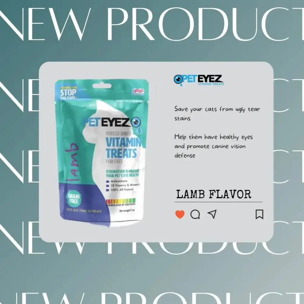 Pet Eyez™️ Vitamin Treats for Cats Lamb Flavor - Talis Us