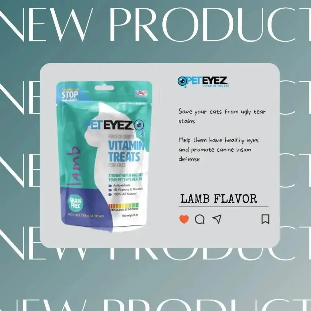 Pet Eyez™️ Vitamin Treats for Cats Lamb Flavor - Talis Us