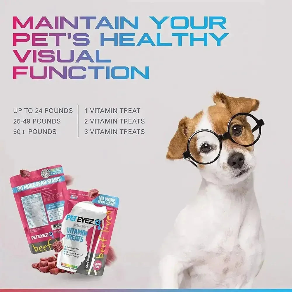 Pet Eyez™️ Vitamin Treats for Dogs Beef Liver Flavor - Talis Us