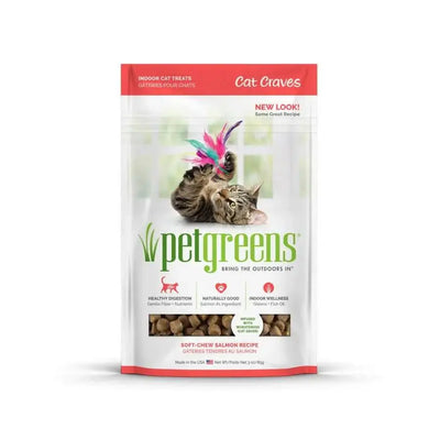 Pet Greens Cat Craves Semi-Moist Cat Soft Treat Salmon 3 oz Pet Greens CPD