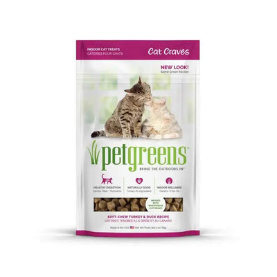 Pet Greens Cat Craves Semi-Moist Cat Soft Treat Turkey & Duck 3 oz Pet Greens CPD