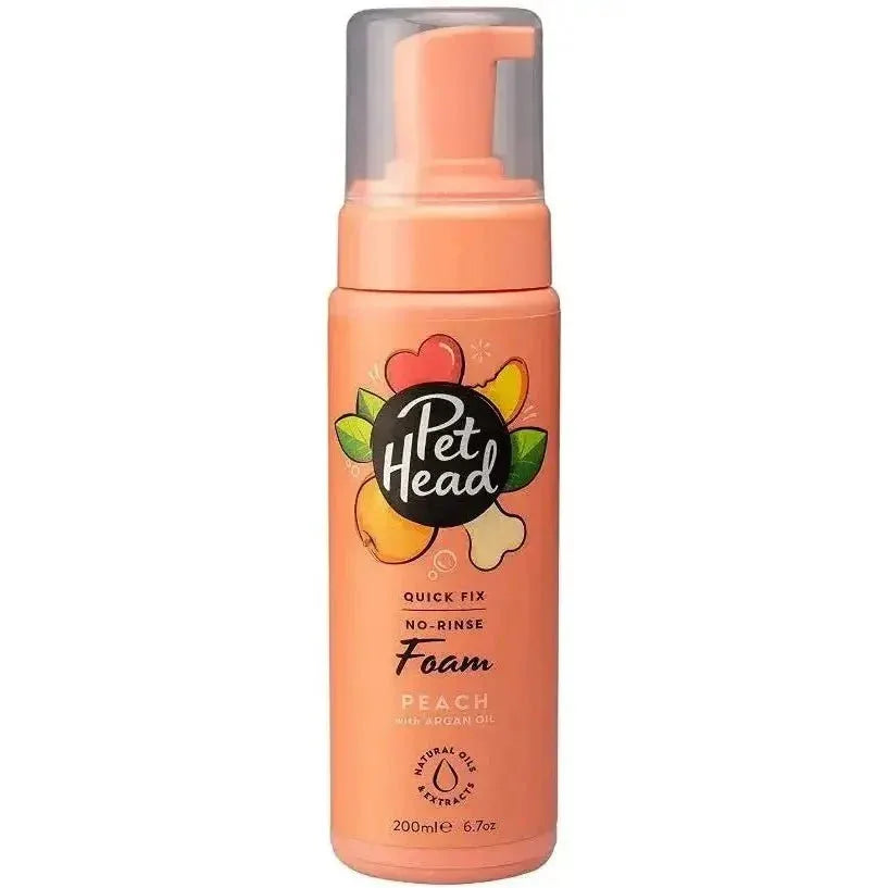 Pet Head Quick Fix No - Rinse Foam for Dogs Peach with Argan Oil - Talis Us