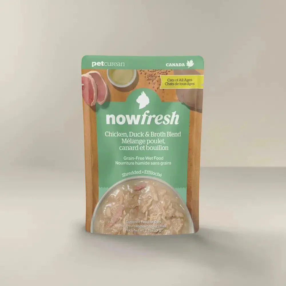 Petcurean Now Fresh Chicken, Duck & Broth Grain Free Wet Cat Food 24ea/2.5 oz - Talis Us