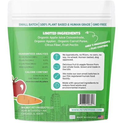 PETIPET Apples + Carrots Bites Soft & Chewy Dog Treats 5 oz - Talis Us