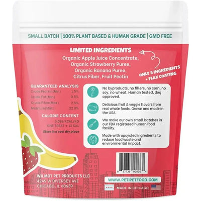 PETIPET Bananas + Strawberries Bites Soft & Chewy Dog Treats 5 oz - Talis Us