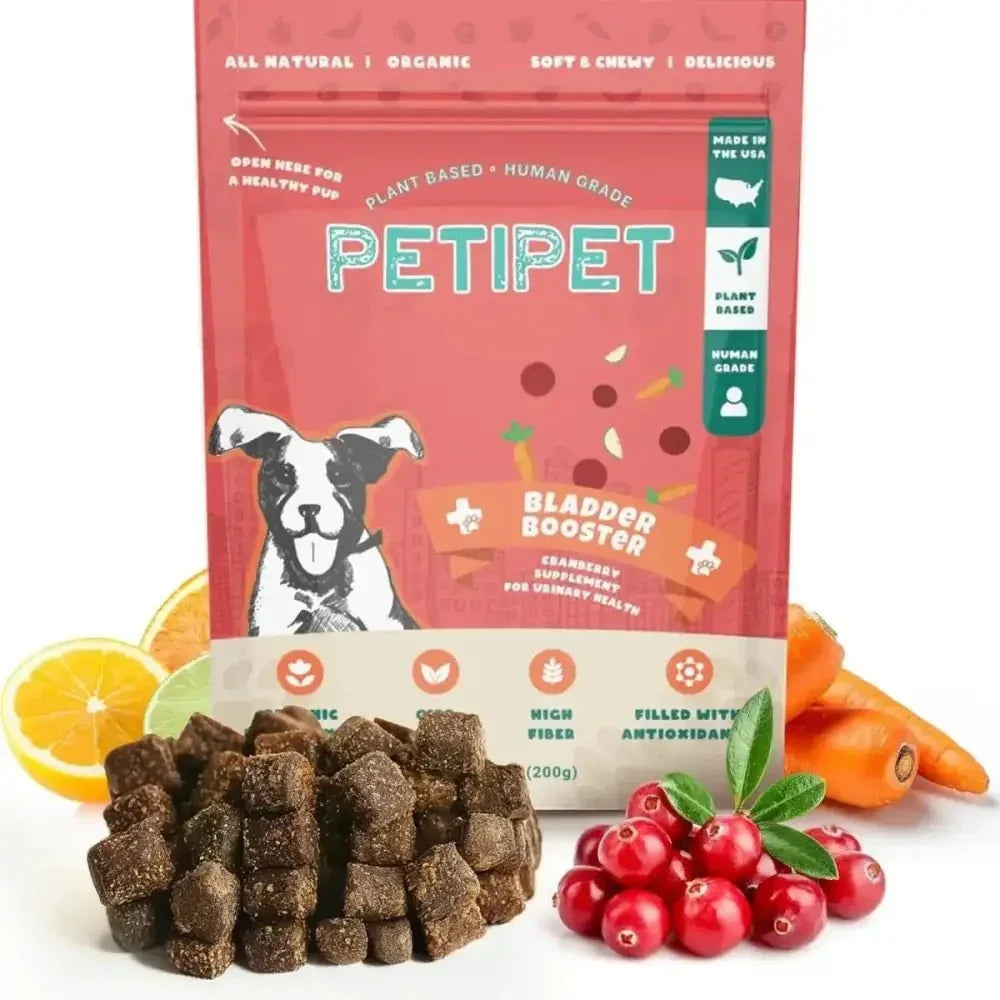 PETIPET Bladder Booster Cranberry Chews for Dogs Supports Urinary and Kidney Health 7oz - Talis Us