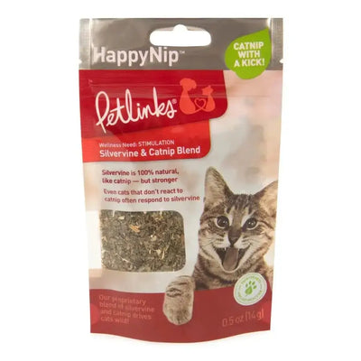 Petlinks HappyNip Silvervine Catnip Blend Catnip 0.5 oz - Talis Us