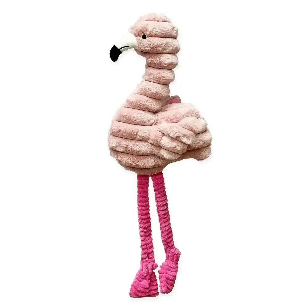 Petlou Zoo Friends Flamingo Plush Dog Toy 26" - Talis Us