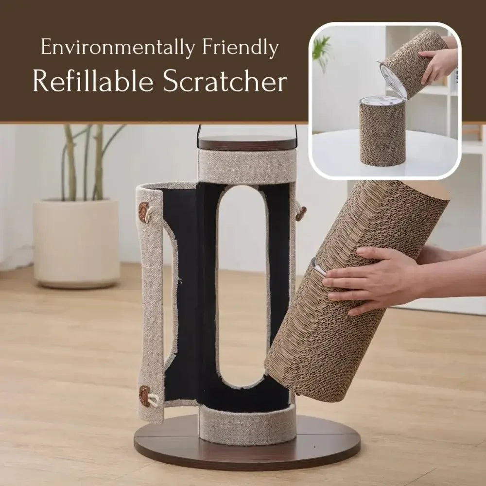 PetPals Group Eco - Refresh Corrugated Cardboard Cat Scratch Post - Talis Us