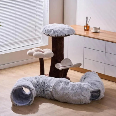 PetPals Group Khione Cat Tunnel with Bed Combo for Cats - Talis Us