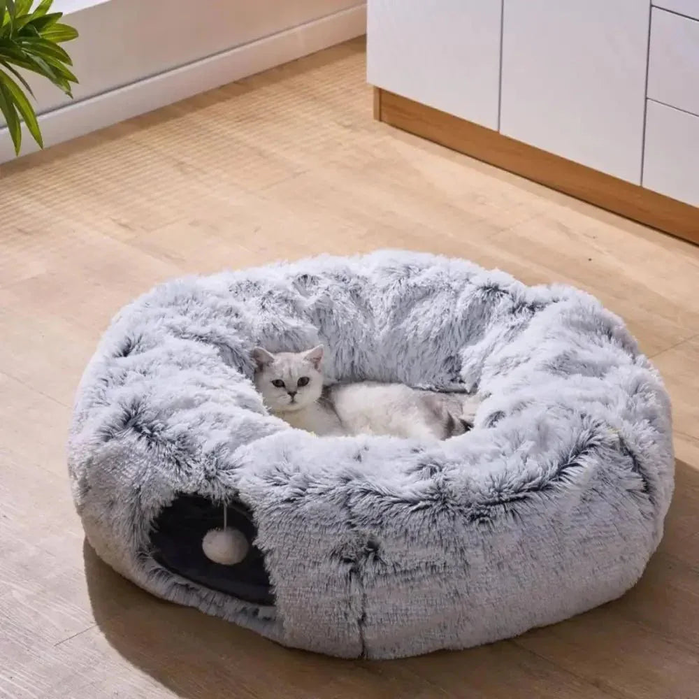PetPals Group Khione Cat Tunnel with Bed Combo for Cats - Talis Us