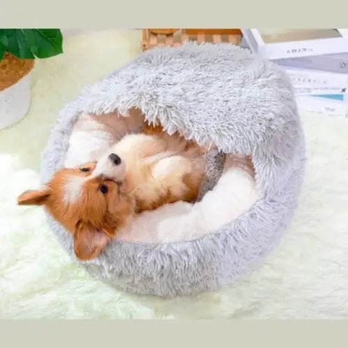 PetPals Group Pearl Grey Cat Cave Bed for Cozy Comfort - Talis Us