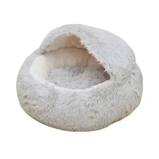 PetPals Group Pearl Grey Cat Cave Bed for Cozy Comfort - Talis Us