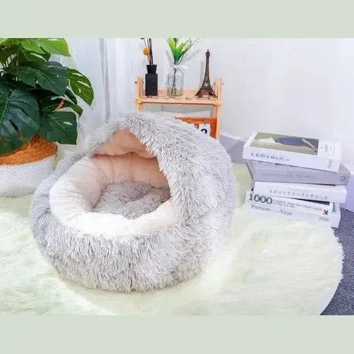 PetPals Group Pearl Grey Cat Cave Bed for Cozy Comfort - Talis Us