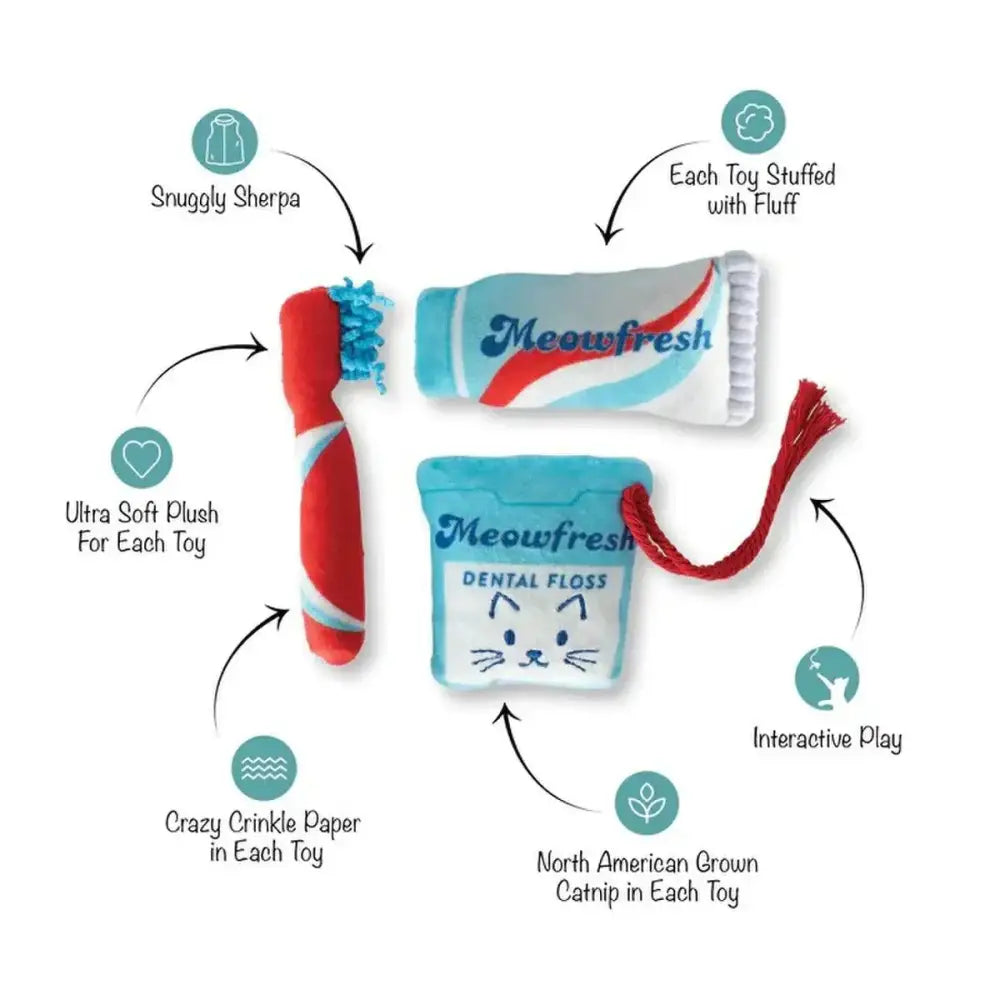 PetShop by Fringe Studio Minty Fresh Cat Toy Set 3pc - Talis Us