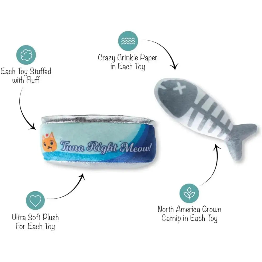 PetShop by Fringe Studio Tuna Right Meow Cat Toy Set 2pc - Talis Us