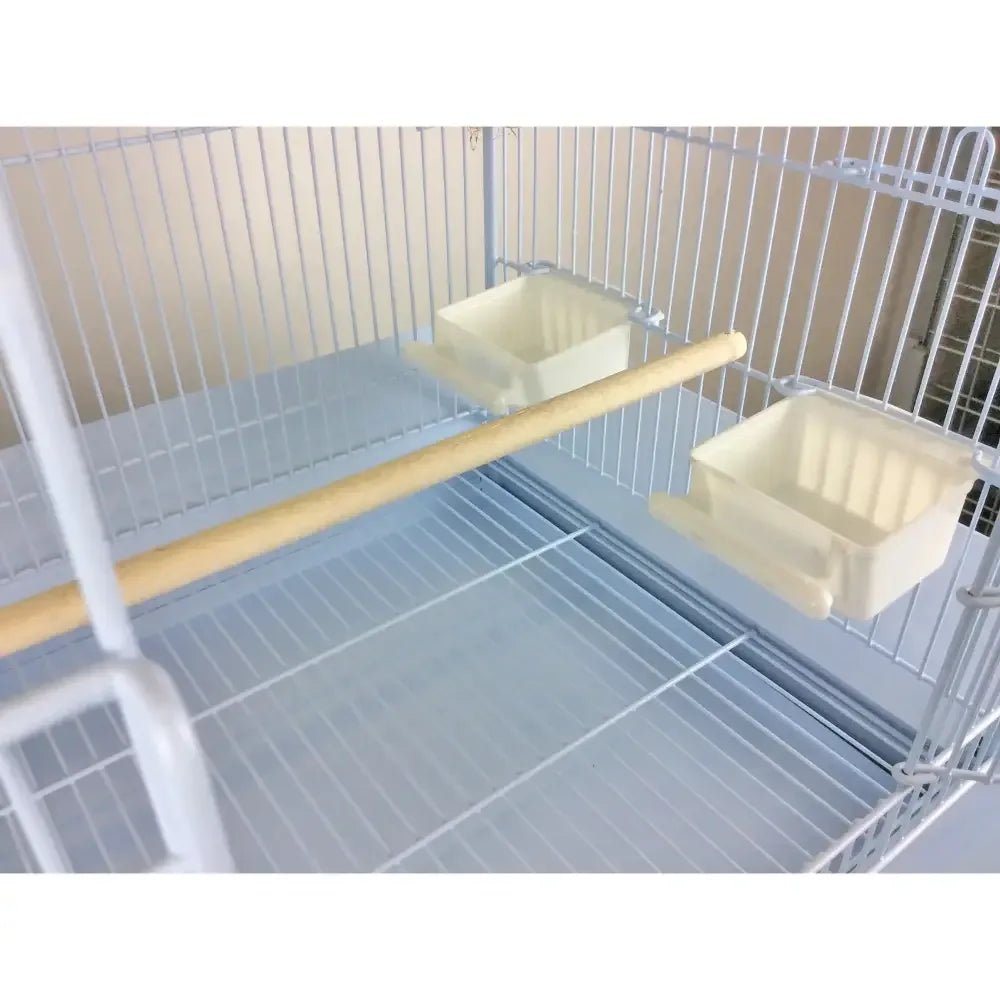 Pitch Roof Bird Cage With Stand 16"X14"58" - Talis Us