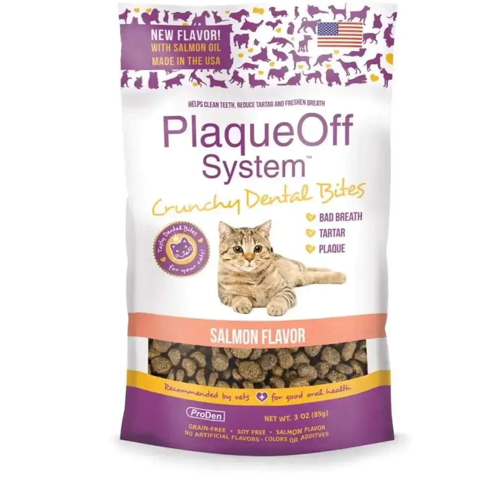 PlaqueOff Crunchy Dental Bites Cat Trets - Talis Us