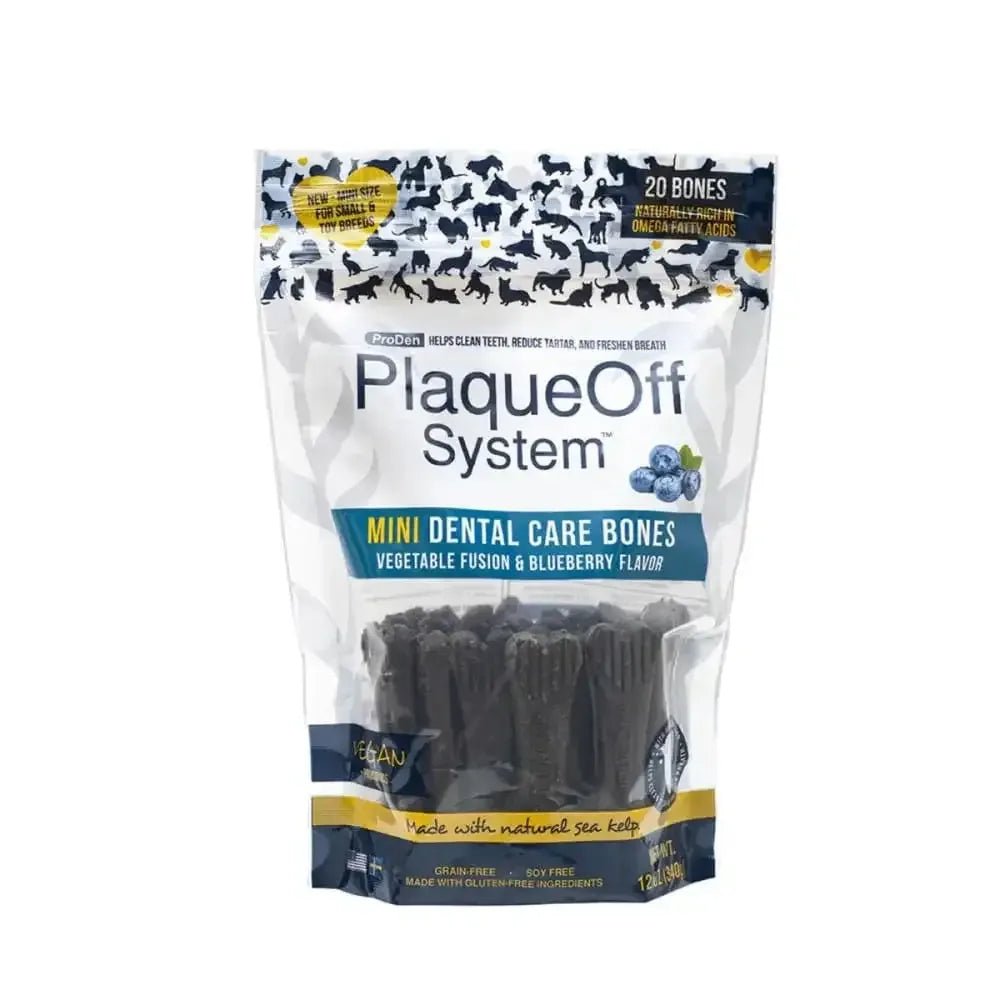 PlaqueOff Dental Care Bones Vegetable Fusion with Blueberry Mini - Talis Us