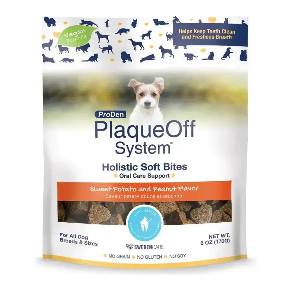 PlaqueOff Holistic Soft Bites - Oral Care Support Training Dog Treats - Talis Us