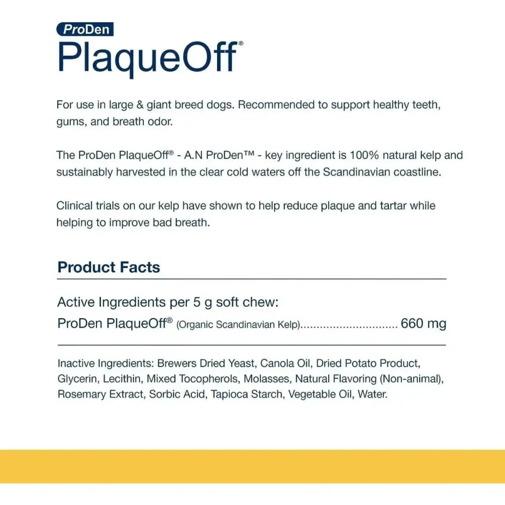 PlaqueOff Soft Chews Large Breed Dogs - Talis Us