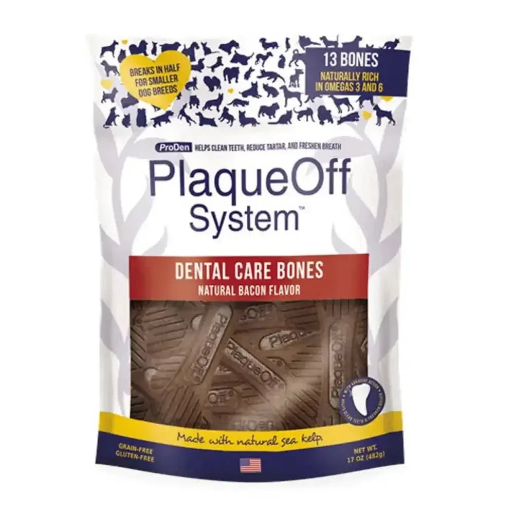 PlaqueOff System Natural Flavored Dental Bone Dog Treats - Talis Us