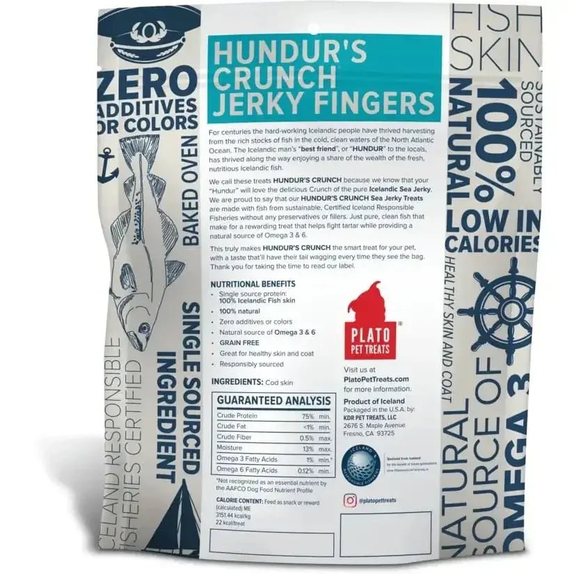 Plato Hundur's Crunch Jerky Fingers - Talis Us